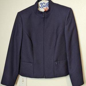 Pendleton Blue Wool Blazer, 100 percent virgin wool.
